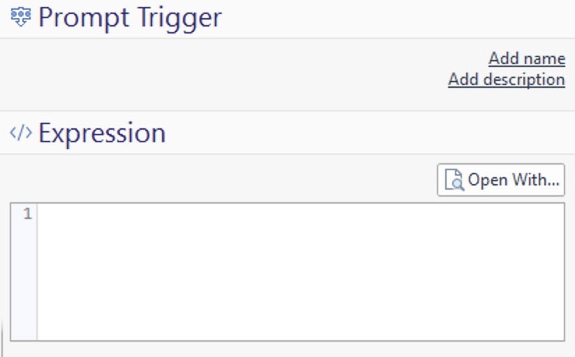 prompt trigger desktop